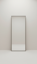 Tall moss grey floor mirror